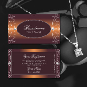 Oranje  sieraden van Brown Ombre Visitekaartje