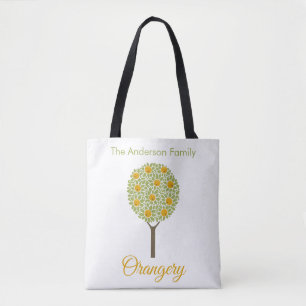 Oranje sierboom tote bag