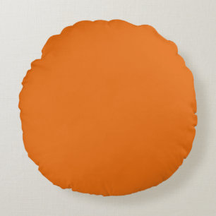 Oranje Sierkussen (16 inch) Rond Kussen