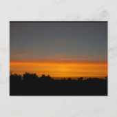 Oranje Silhouet Skyline Briefkaart (Voorkant)