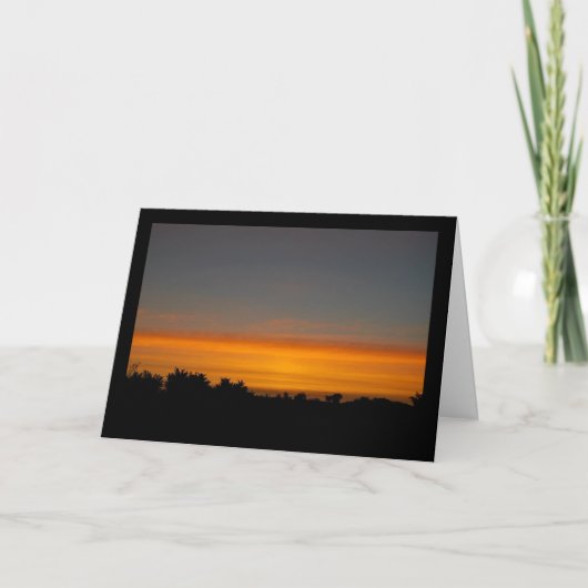 Oranje Silhouet Skyline Kaart (Voorkant)