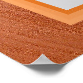 Oranje Silk Ketubah Canadese hervormingstekst Poster (Hoek)