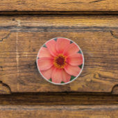 Oranje Single Dahlia Floral Keramische Knop