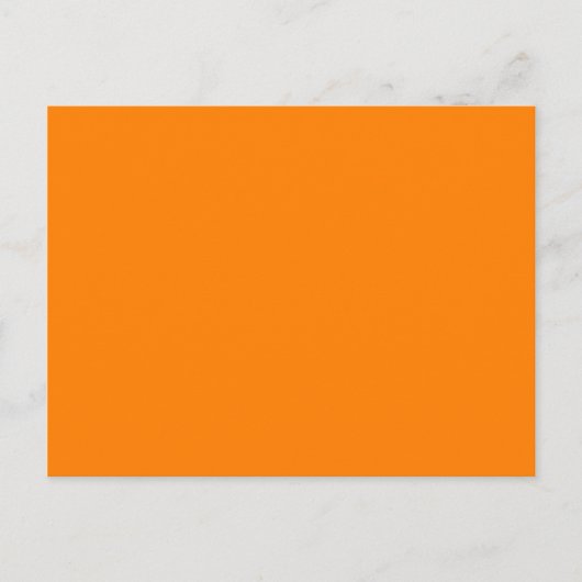 Oranje sjabloon aan gepersonaliseerde afbeeldingen briefkaart (Voorkant)