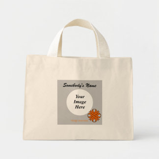 Oranje Sjabloon Clover Ribbon door Kenneth Yoncich Mini Tote Bag