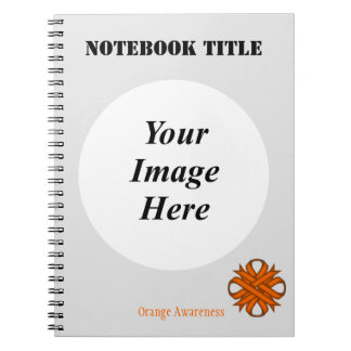 Oranje Sjabloon Clover Ribbon door Kenneth Yoncich Notitieboek