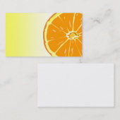 Oranje sjabloon voor segmentbusiness card visitekaartje (Voorkant / Achterkant)