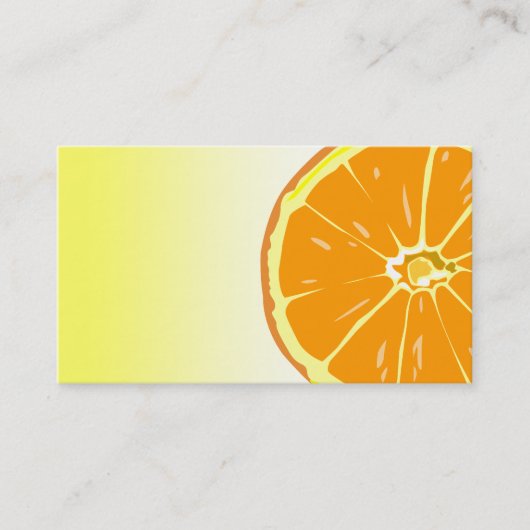 Oranje sjabloon voor segmentbusiness card visitekaartje (Voorkant)
