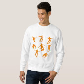 Oranje Skaters Sweatshirt (Voorkant volledig)