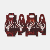 Oranje Skelet Hands Gable Bedankdoosjes (Uitgevouwen)