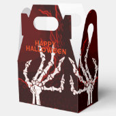 Oranje Skelet Hands Gable Bedankdoosjes (Geopend)