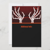 Oranje Skelethanden Kaart (Achterkant)