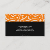 Oranje Sketchy Arrows-Visitekaartje Visitekaartje (Achterkant)