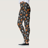 Oranje Skulls en Sunflower Series Design 11 Leggings (Links)