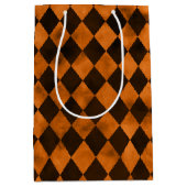 Oranje Skulls en zonnebloemserie Design 12 Medium Cadeauzakje (Voorkant)