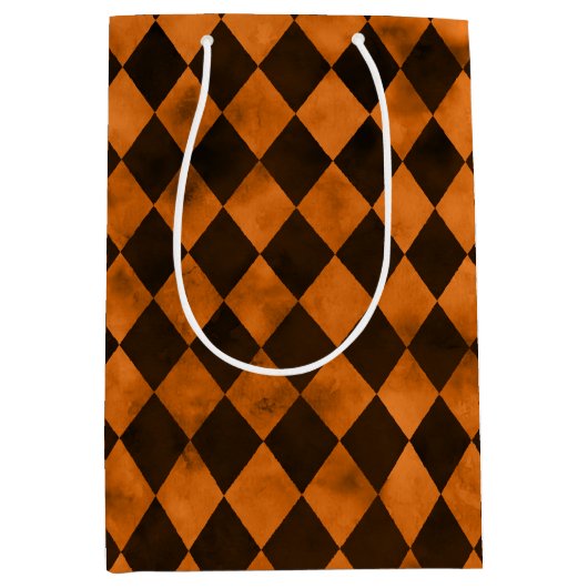 Oranje Skulls en zonnebloemserie Design 12 Medium Cadeauzakje (Voorkant)