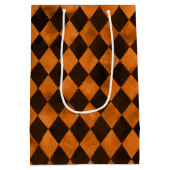 Oranje Skulls en zonnebloemserie Design 12 Medium Cadeauzakje (Achterkant)