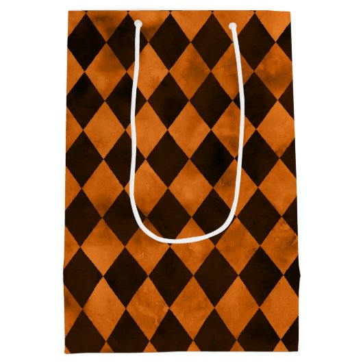 Oranje Skulls en zonnebloemserie Design 12 Medium Cadeauzakje (Achterkant)