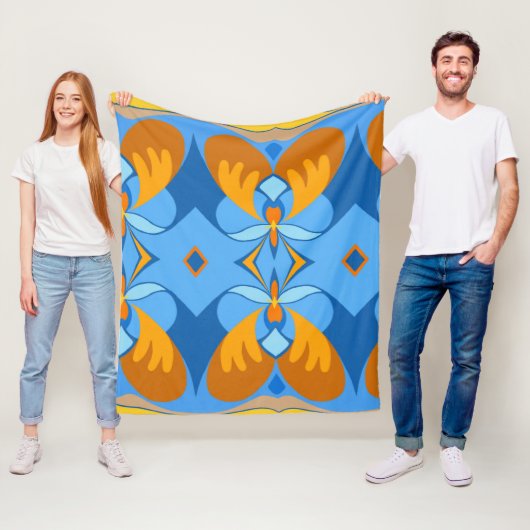 Oranje Sky Fleece Blanket Deken (In situ)