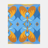 Oranje Sky Fleece Blanket Deken (Voorkant)