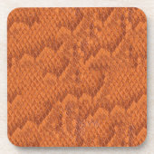 Oranje slangenhuid onderzetter (Voorkant)