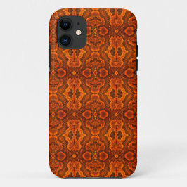 Oranje slangenkabeltas iPhone 11 hoesje