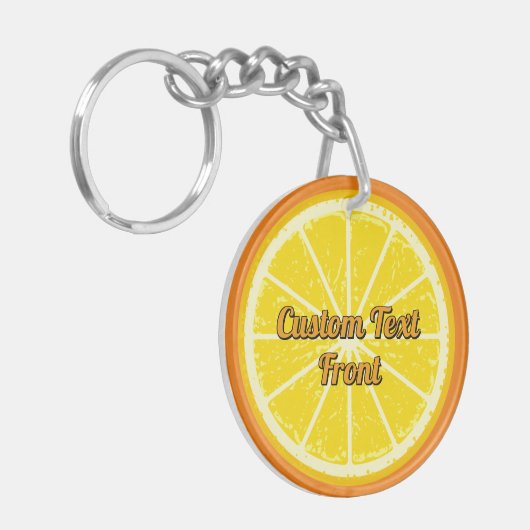 Oranje Sleutelhanger (Voorkant Links)