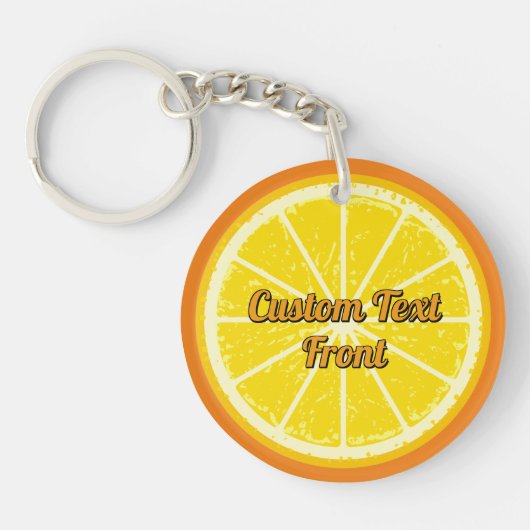 Oranje Sleutelhanger (Voorkant)