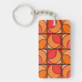 Oranje sleutelhanger