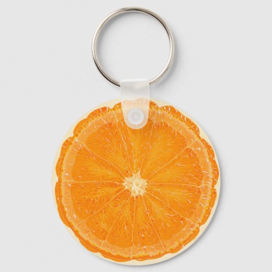 Oranje sleutelhanger van citrusvruchten (Voorkant)