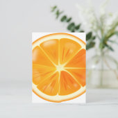 Oranje slice briefkaart (Staand voorkant)
