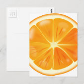 Oranje slice briefkaart (Voorkant / Achterkant)