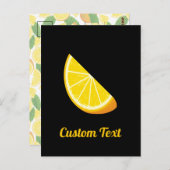 Oranje slice briefkaart (Voorkant / Achterkant)