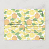 Oranje slice briefkaart (Achterkant)