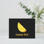 Oranje slice briefkaart (Staand voorkant)