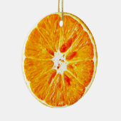 Oranje slice Dble-sided Ornament (Rechts)