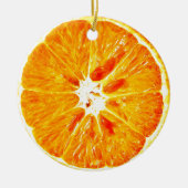 Oranje slice Dble-sided Ornament (Voorkant)