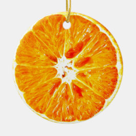 Oranje slice Dble-sided Ornament