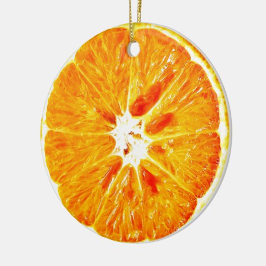 Oranje slice Dble-sided Ornament (Links)