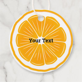 Oranje Slice Design Favor Kaart-labels Bedankjes Labels