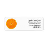 Oranje slice etiket (Voorkant)