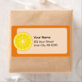 Oranje slice etiket (Insitu)