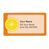 Oranje slice etiket (Voorkant)