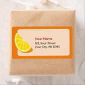 Oranje slice etiket (Insitu)