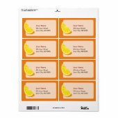 Oranje slice etiket (Full Sheet)