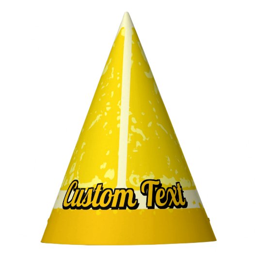 Oranje slice feesthoedjes (Voorkant)