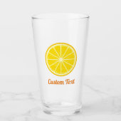 Oranje slice glas (Voorkant)