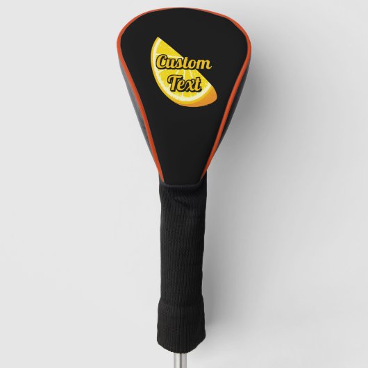 Oranje slice golfheadcover (Voorkant)