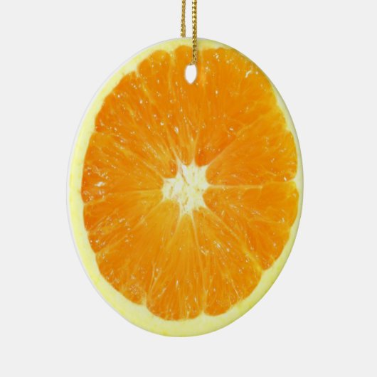 Oranje slice keramisch ornament (Rechts)