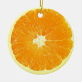 Oranje slice keramisch ornament (Voorkant)